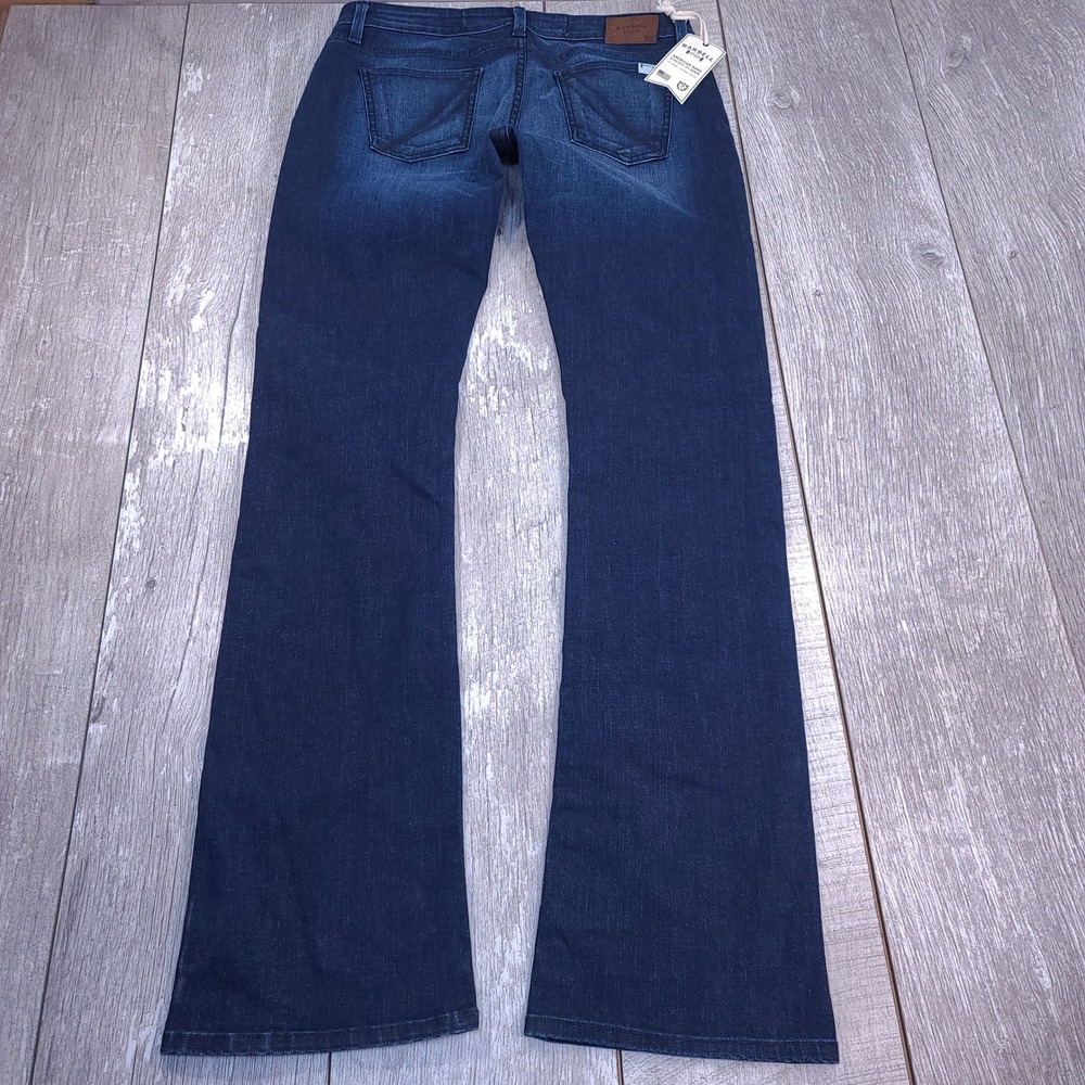 Barbell Apparel Jeans Womens 30x34 Dark Wash American Made Athletic Fit Denim - Picture 3 of 8